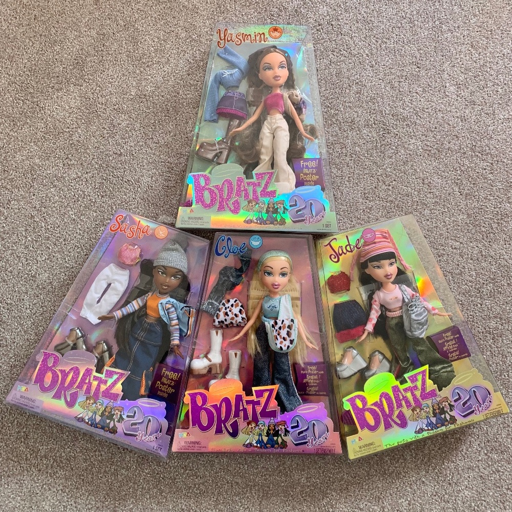 Bratz Dolls 20th Anniversary Dolls Set of 4